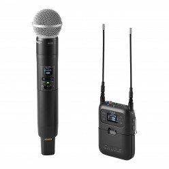 SLXD25/SM58-G59 - Cyfrowy nakamerowy system bezprzewodowy z nadajnikiem doręcznym SM58 (470-514 MHz)